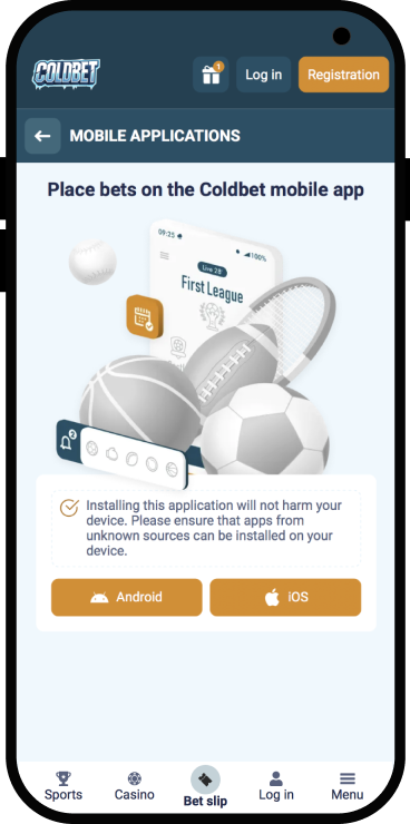 Log in and look for the app's download link