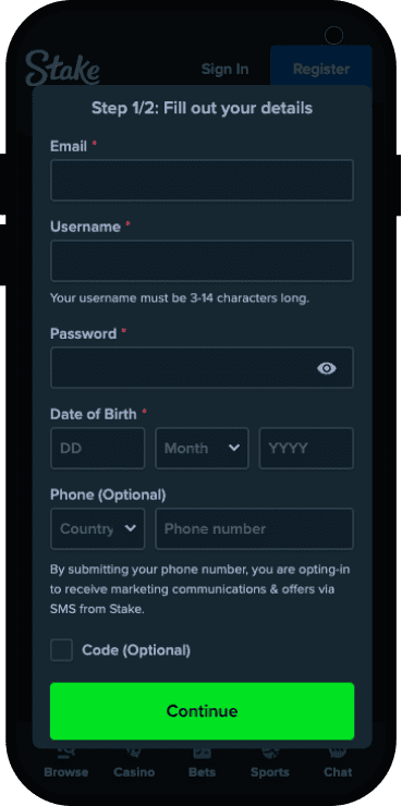 Сrеаtе а gаmе ассοunt іn Ѕtаkе арр